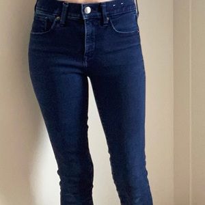 Express mid rise skinny ankle jeans